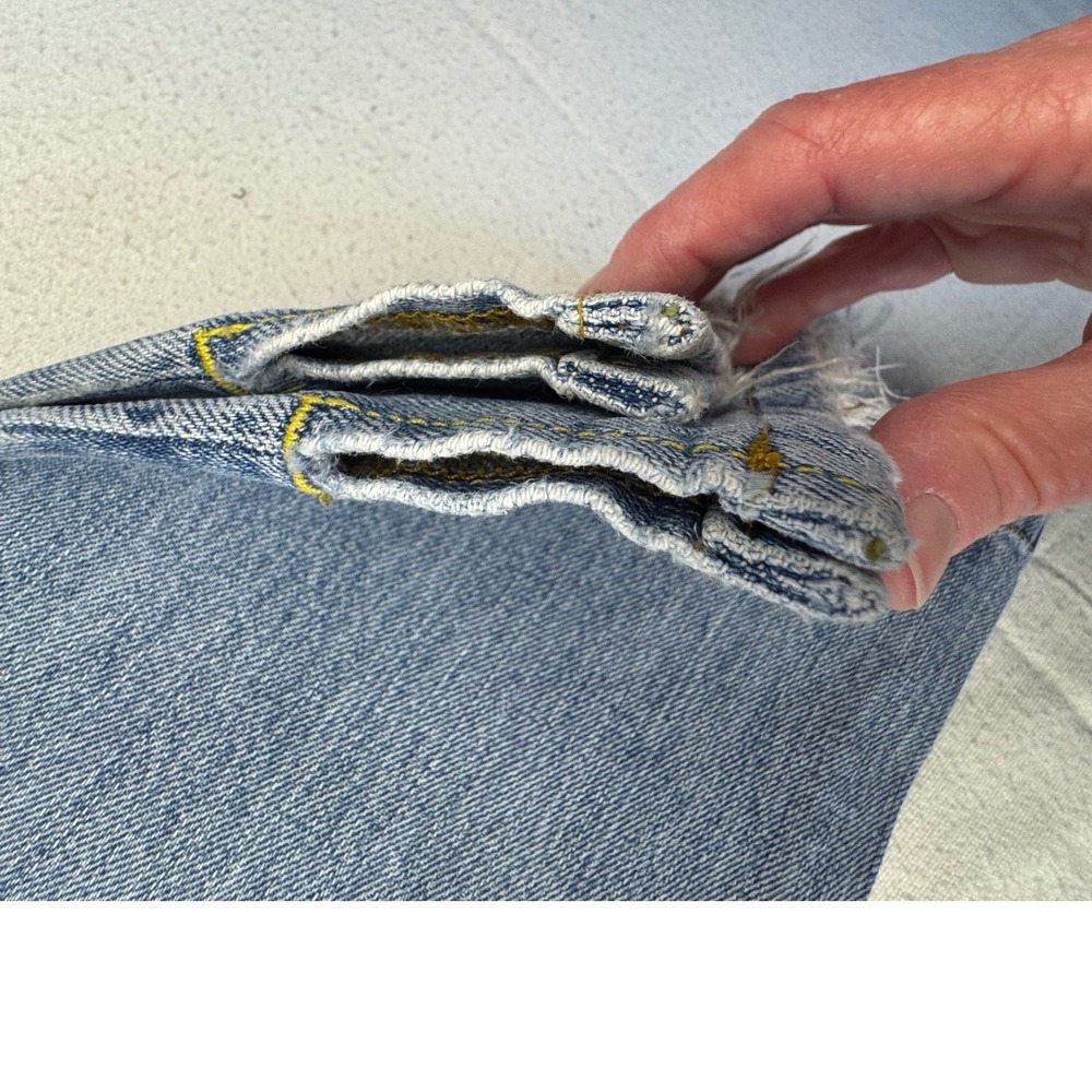 Cruel Girl Relaxed Jeans Womens 07 Long Light Wash Denim Button Fly CB56852001 - Picture 11 of 16